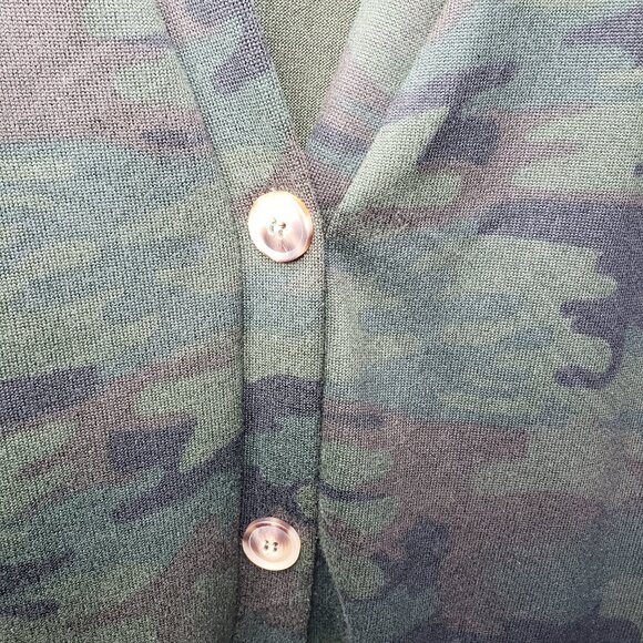 Social Standard Sanctuary Women's Sz 2XL Green Camouflage Button-up Cardigan - Picture 5 of 6